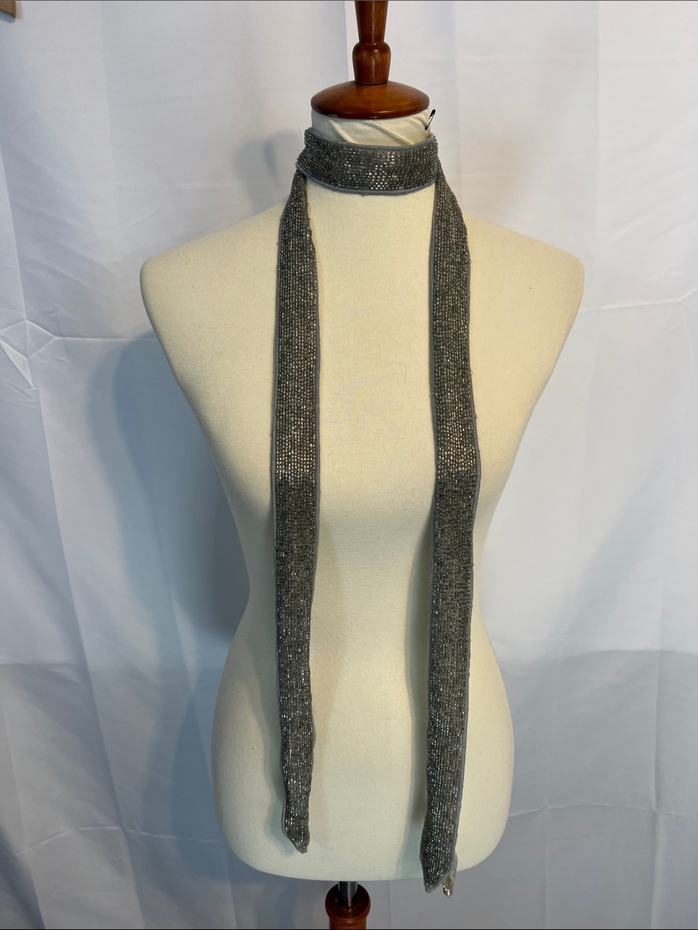 Y2K beaded scarf